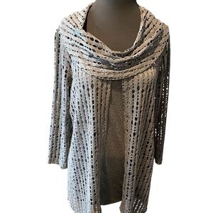 Ali Miles  Gray Women's Blouse Size medium‎